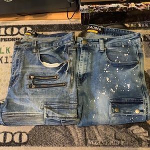 Biker cargo jeans